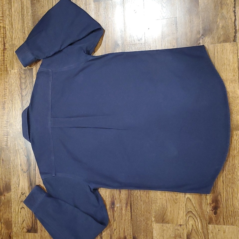 Mens Carhartt heavy weight navy button down shirt size M - Picture 4 of 4